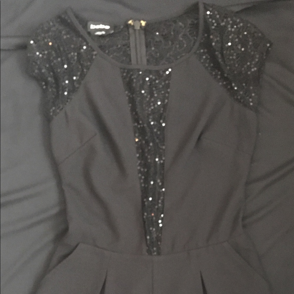 BEBE BLACK ROMPER/ JUMPER